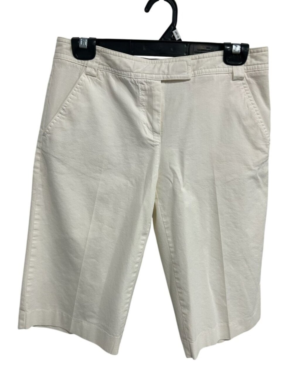 INC 4 White Bermuda Shorts Cotton Blend Turkey Minimalist Timeless Style